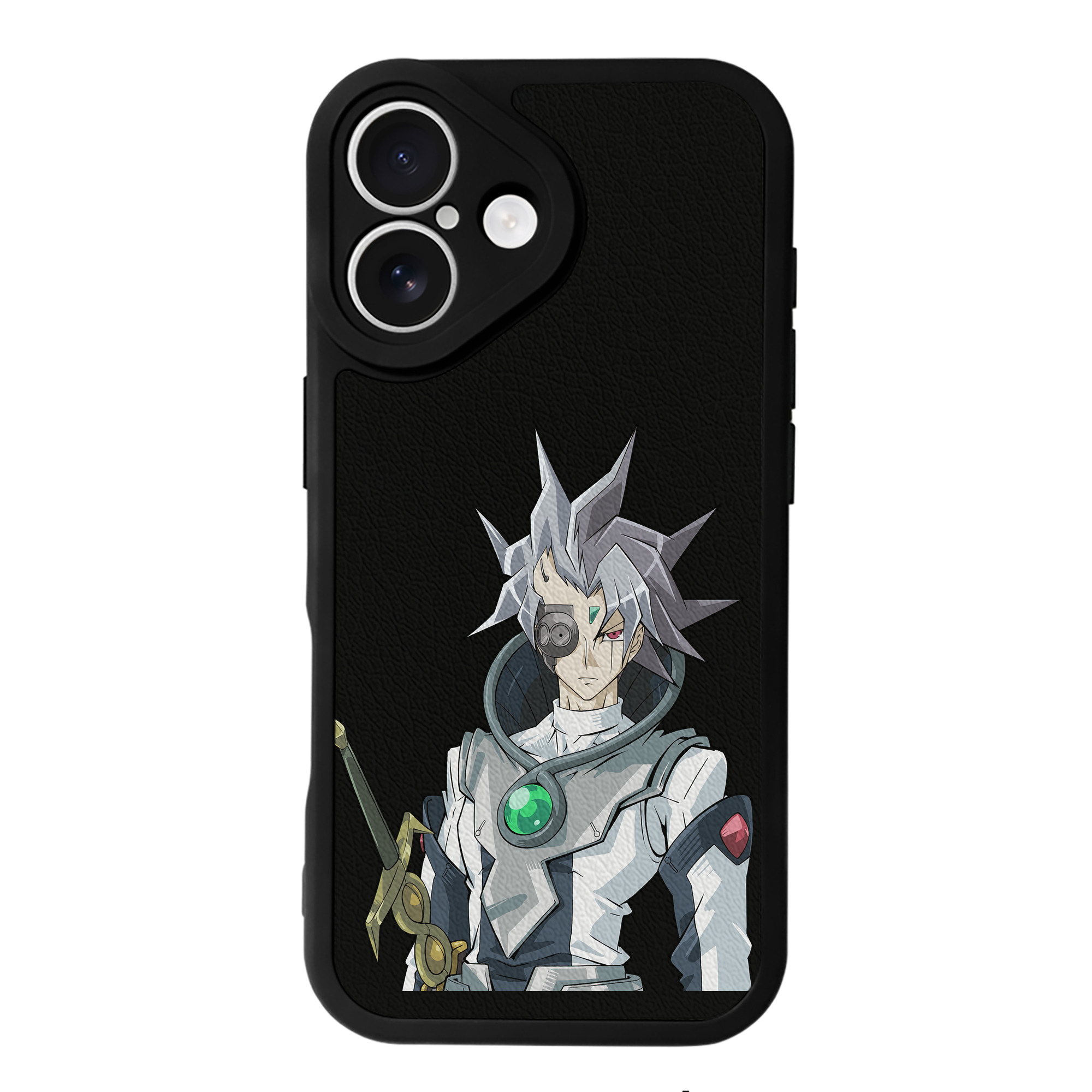 （画像用） 遊☆戯☆王 Yu-Gi-Oh! 【iPhone 16シリーズ対応】シリコンスマホケース（レザー調） 材質：シリコン